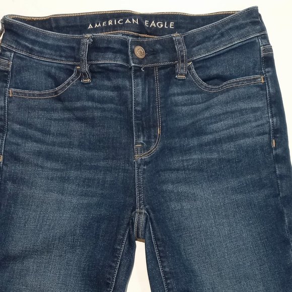 American Eagle Jeans High-Rise Jegging Crop Next Level Stretch Women's Size 2 - Picture 6 of 13